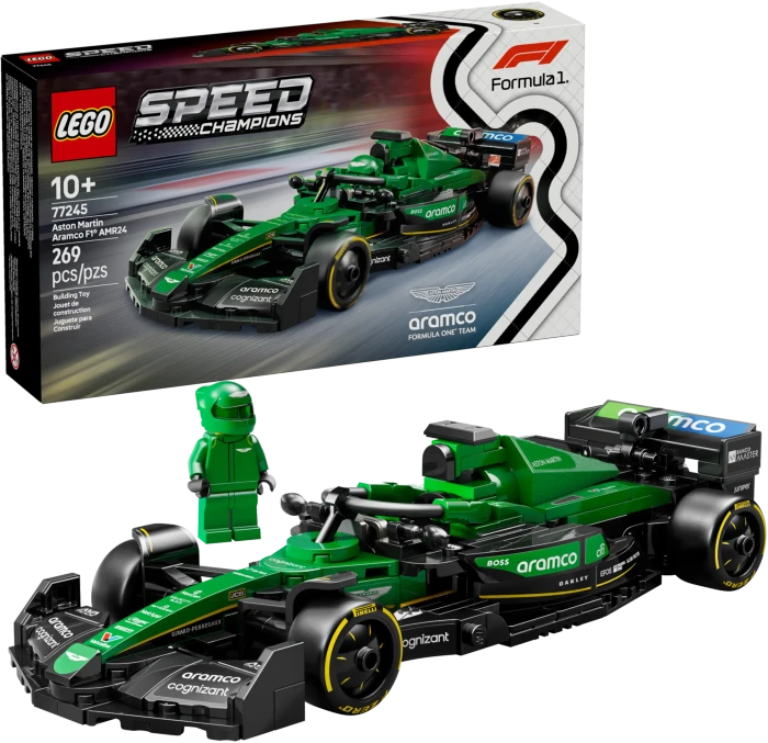 LEGO Speed Champions 77245 Aston Martin Aramco F1 AMR24 Rennauto