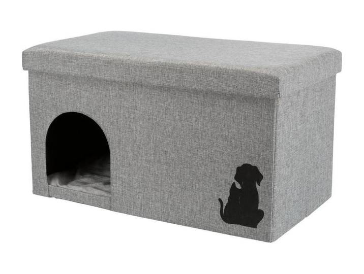 Schlafhöhle TRIXIE, grau, B:72cm H:40cm, Polyester, Tierhäuser, Schlafhöhle