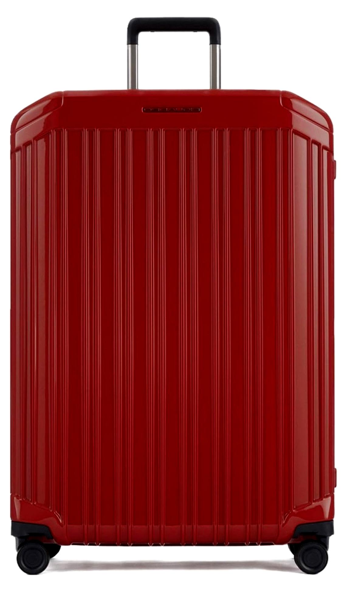Hartschalenkoffer mit 4 Rollen - Polycarbonat - Rot - Herren & Damen