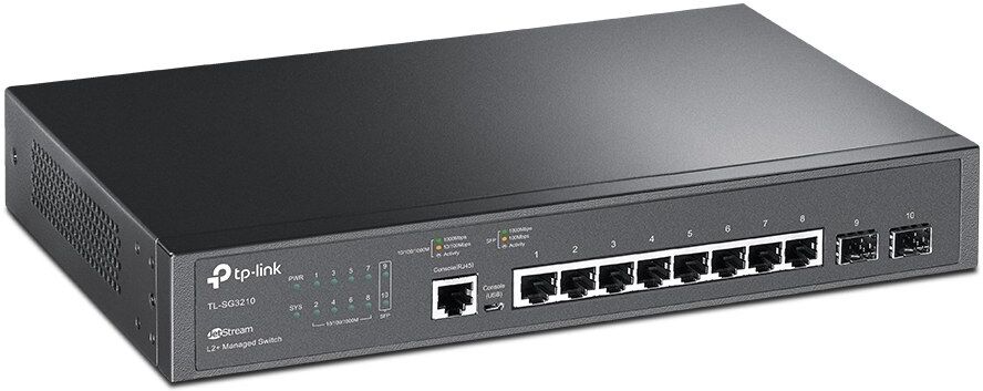 TP-LINK JetStream 8-Port Gigabit L2+ Managed Switch with 2 SFP Slots