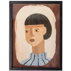 DAHEIM Wandbild 32 x 42 cm Amanda Holz Bunt