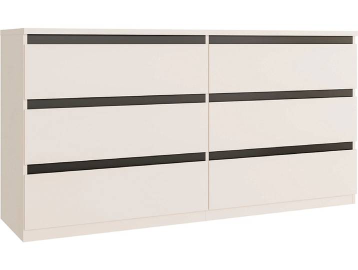 Kommode SUNLIGHT 6 Schubladen 42.2x153.9x79.8cm sand dekor
