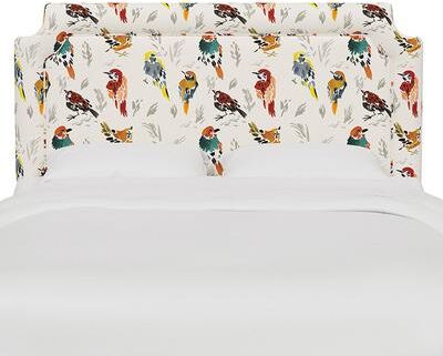 Vanessa Headboard - Clipped, Clipped/Aviary Multi, Queen - Grandin Road