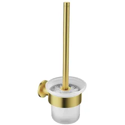 WC-Bürste mit Halterung Gold gebürstet