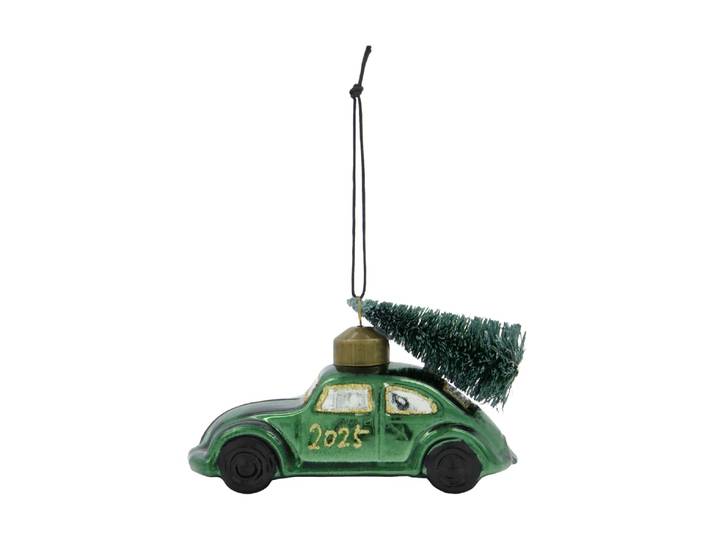 House Doctor Car kersthanger Groen-goud
