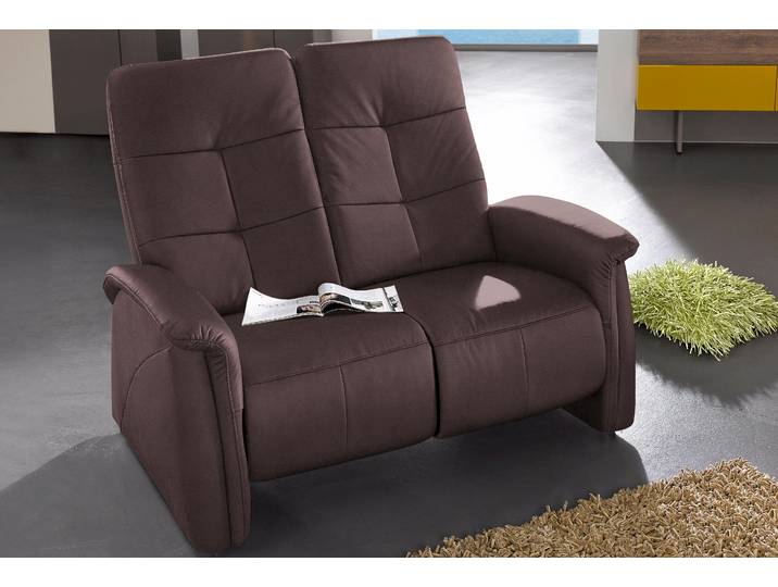 exxpo - sofa fashion Tivoli, Kinosofa, bequem und komfortabel durch die Relaxfunktion (2-sitzig), schmale Armlehnen, hohe Rückenlehne
