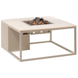 Cosi Feuertisch Cosiloft 100 x cm Aluminium Grau, Beige Grau /