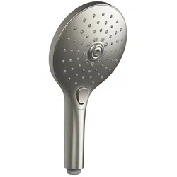 Gessi Origini Antikalk-Handbrause, mit Druckknopf-Wahlschalter, 3-Strahl, 47351147, Farbe: Chrom gebürstet