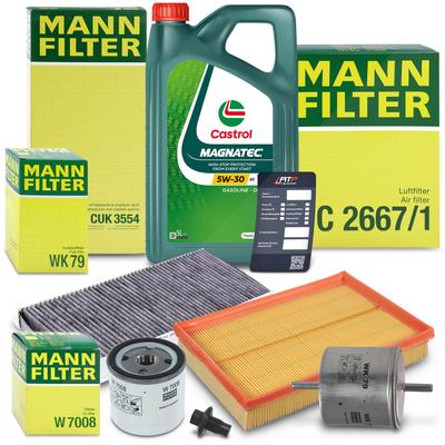 Mann-filter Inspektionspaket B+5L CASTROL MAGNATEC 5W-30 A5 [Hersteller-Nr. 10493249] für Ford