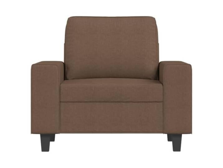 KTHLBRH Brauner Sessel 60 cm aus Stoff Metallrahmen, Schaumstoff, 110 kg, für Wohnzimmer
