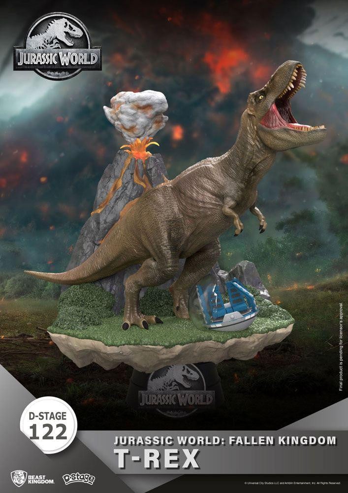 Beast Kingdom Toys Jurassic World Fallen Kingdom T-Rex D-Stage diorama figuur, 13 cm