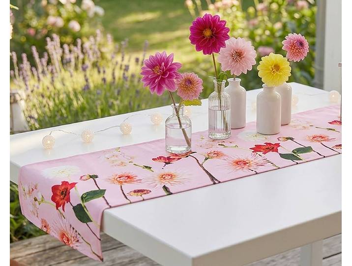 Chemin de table Flora Sensations 40 x 1 x 150cm Multicolore