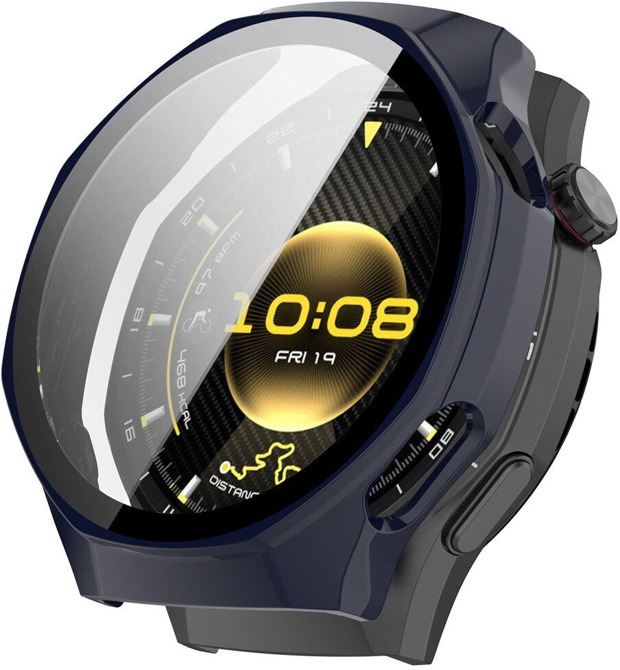 INCOVER Huawei Watch GT 6 Pro (46mm) Cover m. Skærmbeskyttelsesglas - Mørkeblå