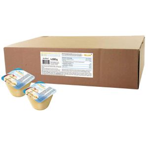 Hellma Fruchtpüree Apfel-Bananenmark, 99,9% Frucht, ohne Zuckerzusatz, je 100 g, 48 Stück