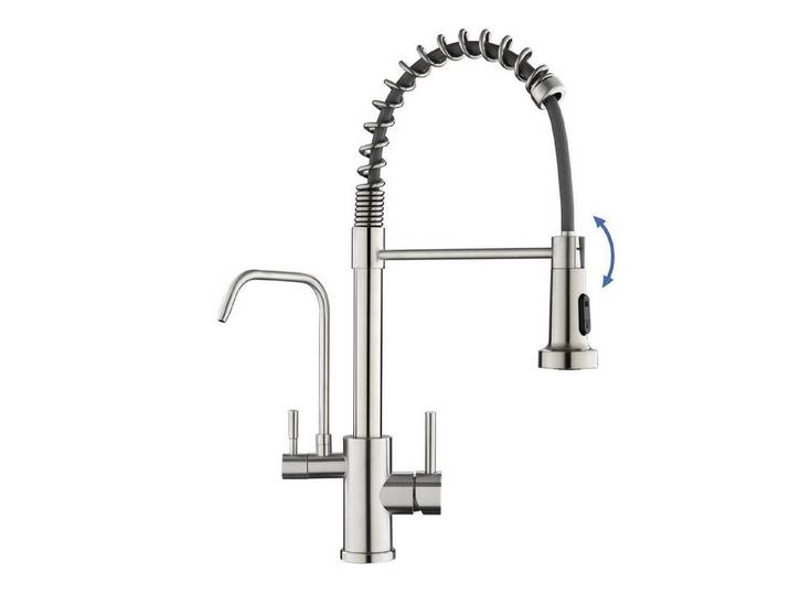 LuxusKollektion Spültischarmatur Küchenarmatur 3 Wege mit Filter (1-St)