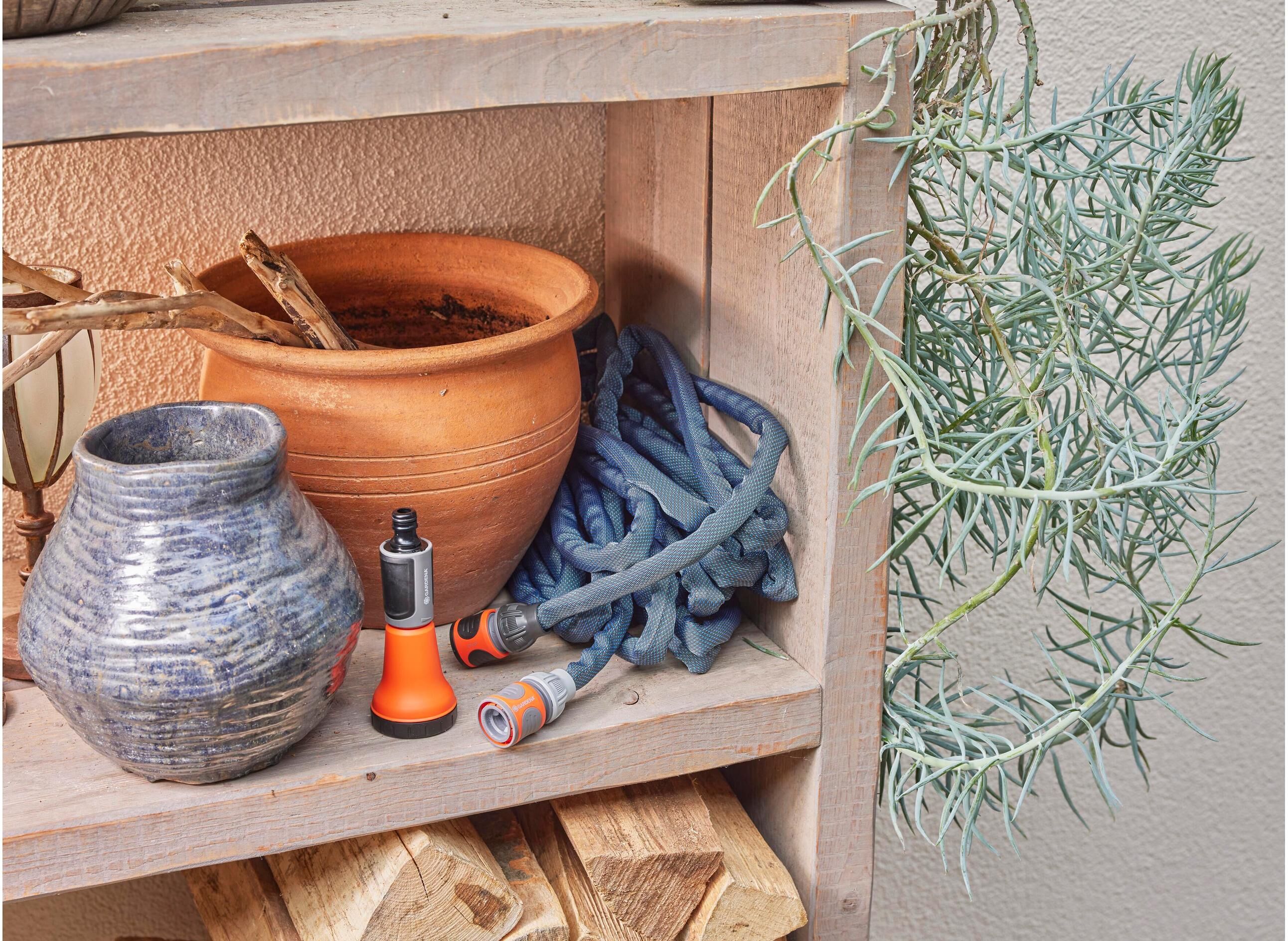 Gartenschlauch GARDENA "Textilschlauch Liano", orange, Schläuche, Gartenschlauch orange Einheitsgröße