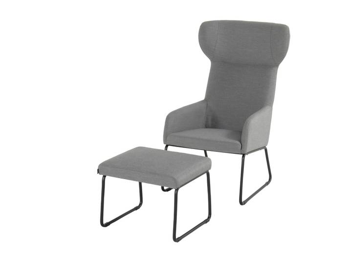 Hartman Chris Loungesessel mit Loungehocker Aluminium