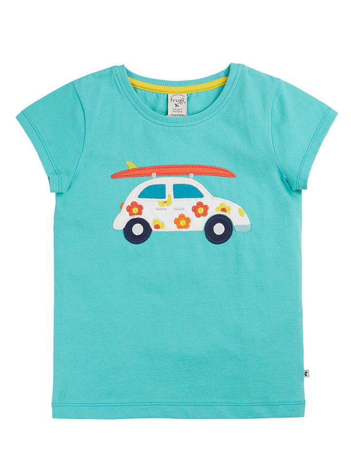 Frugi Shirt in Türkis - 92/98