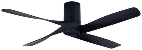 Lucci AIR Riviera Deckenventilator 35W (Ø x H) 132cm x 28cm Schwarz mit Fernbedienung