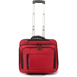 Dermata 2-Rollen Businesstrolley 42 cm Laptopfach, Koffer, Rot