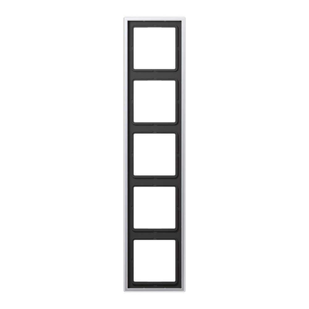 Jung Frame 5-voudig afdekraam aluminium AL2985