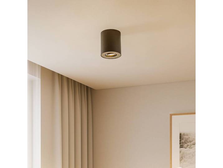 Deckenspot SET, schwarz/silber, 12 cm, verstellbar, GU10 Set Nowodvorski Lighting, dimmbar, schwarz, für Wohn- / Esszimmer, Metall, Modern, Strahler