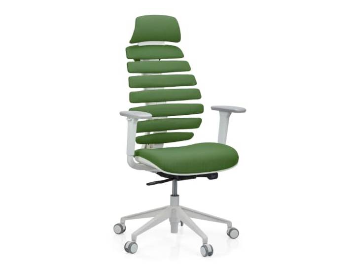 hjh OFFICE Chaise de Bureau Professionnelle Ergo Line W Chaise pivotante avec Dossier Ergonomique\, Appui-lordose Inclus\, Vert