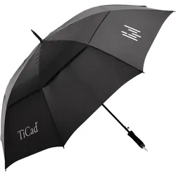 TiCad Golfschirm Windbuster UV XL mit Stift, schwarz