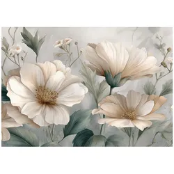 FOTOTAPETE Blumen Beton Grün 250x175 cm