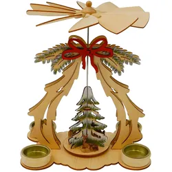 HTI-Living Tischpyramide mit Tannenbaum und Schleife