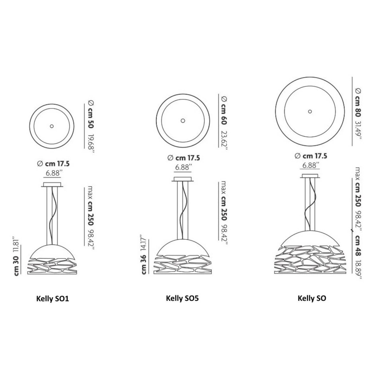 Lodes Kelly So1 Hanglamp Wit - Rond - Metaal - Ø50 cm