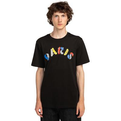 T-Shirt ELEMENT "Twisted Decks", Herren, Gr. XS, schwarz (flint schwarz), Obermaterial: 100% Baumwolle., Shirts T-Shirt