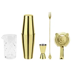 Sambonet Paderno Mixology Set 5-teilig Kristall Gold