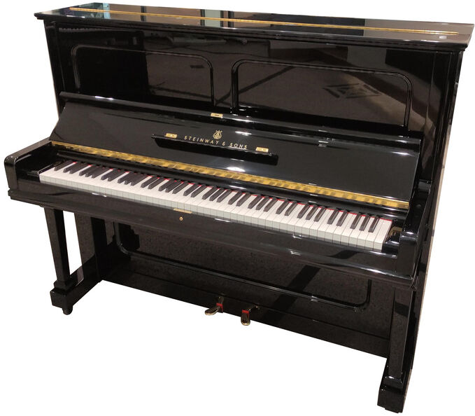 Steinway & Sons V-125 nero lucido