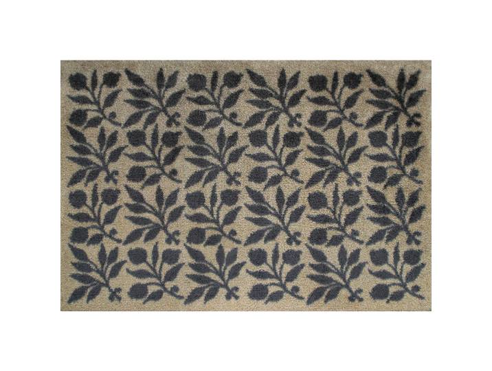 wash+dry Fussmatte Rosehip gold, Grün, Ranken, rechteckig, 60x85 cm, Oeko-Tex® Standard 100, für Fußbodenheizung geeignet, pflegeleicht, Teppiche und Böden, Schmutzfangmatten, Fußmatten