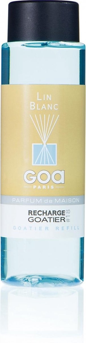 GOA Huisparfum Navulling Wit Linnen - 260ml - Geurstokjes