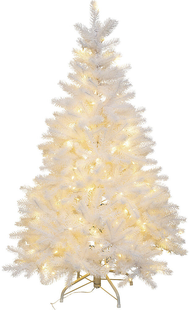 kaiserkraft Künstlicher LED-Tannenbaum, weiß, inklusive Ständer, Höhe 1200 mm, mit 150 LEDs