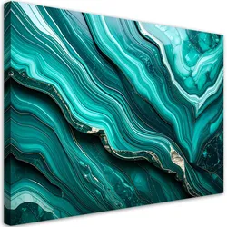 LEINWANDBILD Marmor Türkis Abstraktion 60x40cm
