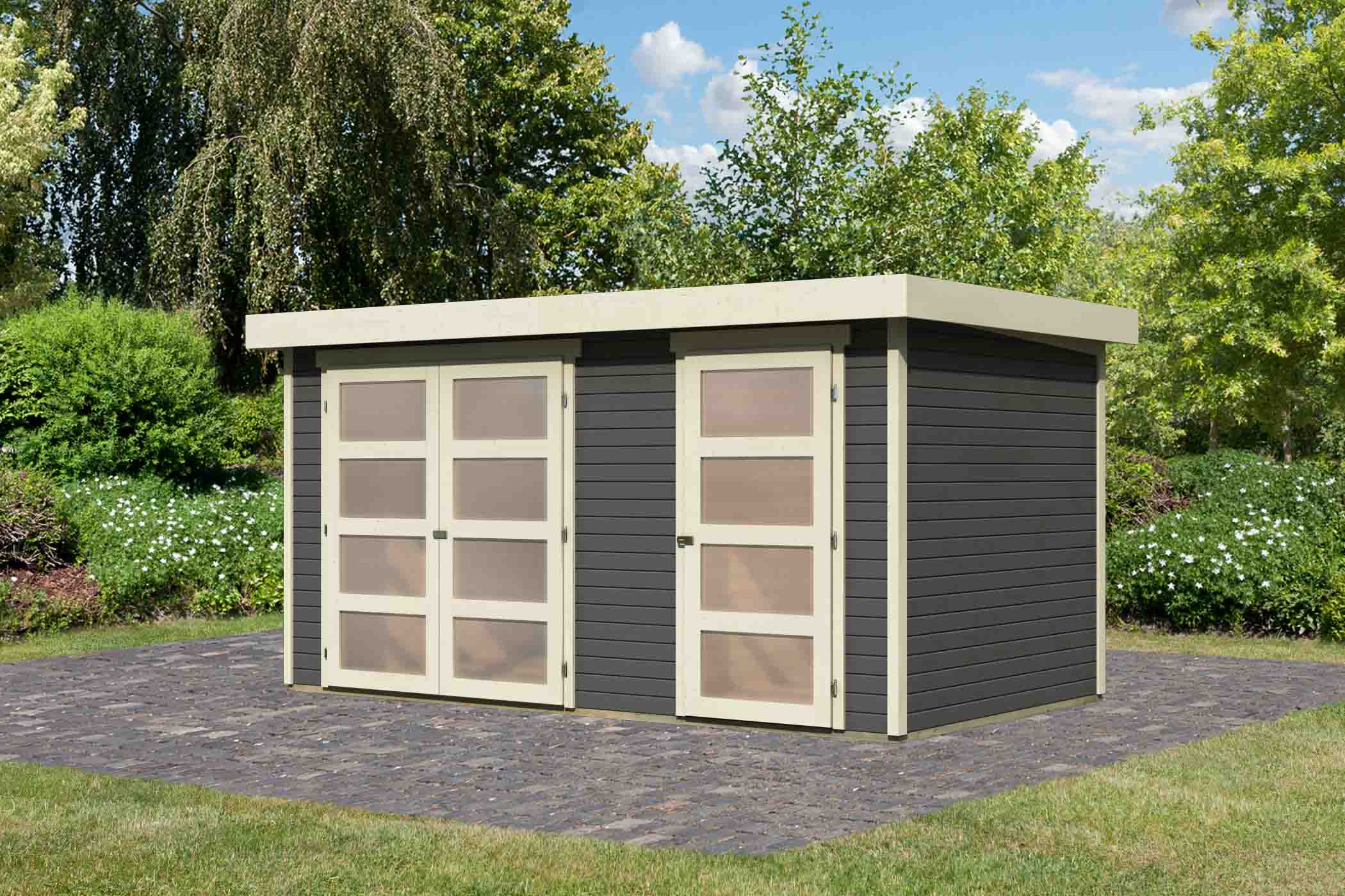KARIBUHOLZT SH Mühlentrup grau 404x217x211 08441895