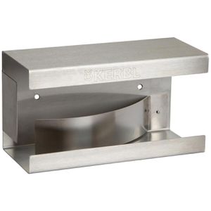 Kerbl Handschuhspender Wandhalter, für 1 Box Einmalhandschuhe, Edelstahl, silber