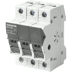 Siemens, Verteilerschrank Zubehör, Zylindersicherungshalter 10x38mm 3-polig