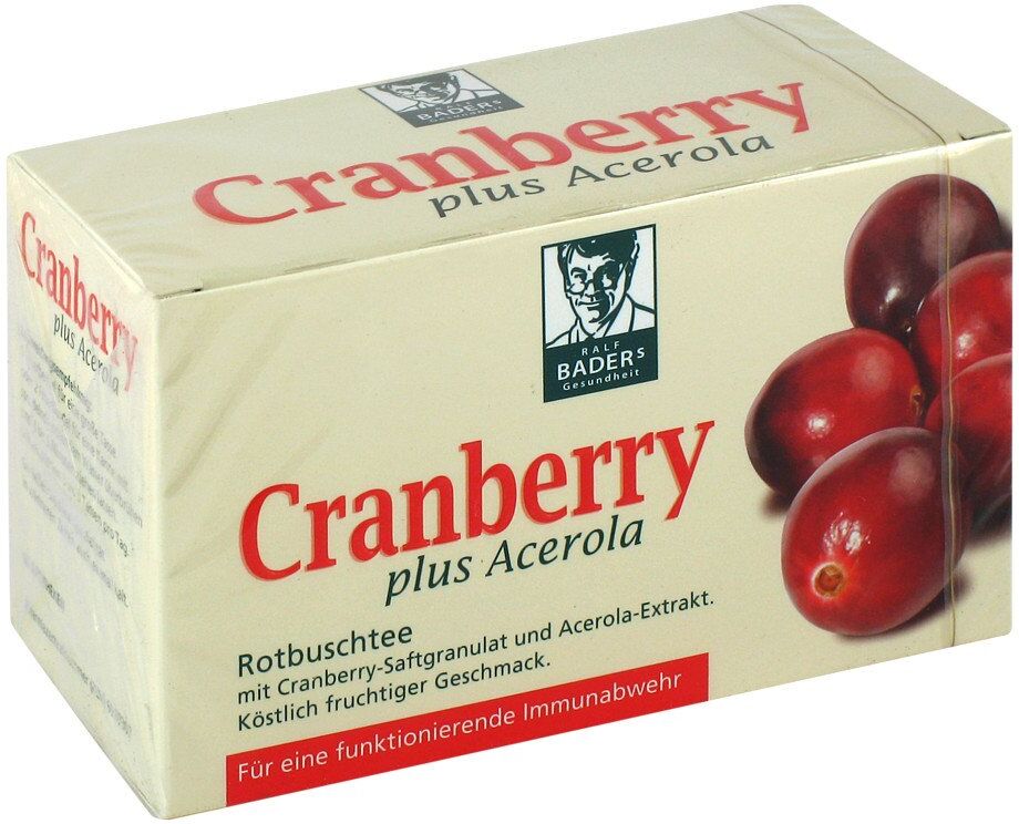 Cranberry Acerola Baders Filterbeutel 20stk