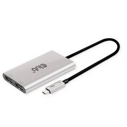 club3D Thunderbolt™ 3 Adapter [1x Thunderbolt™ 3 Stecker (USB-C®) - 2x DisplayPort Buchse] CSV-1586 0.22 m