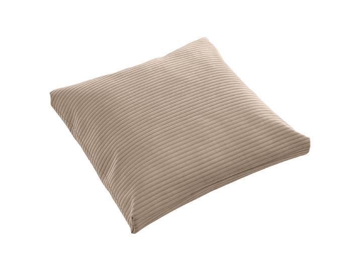 Spitzkissen Beige 50 x 50cm Cordstoff Catia