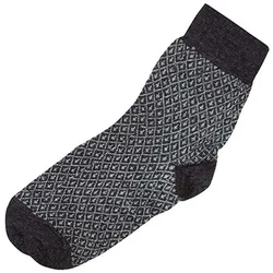 Jaquard Strumpf - 47-48 anthrazit