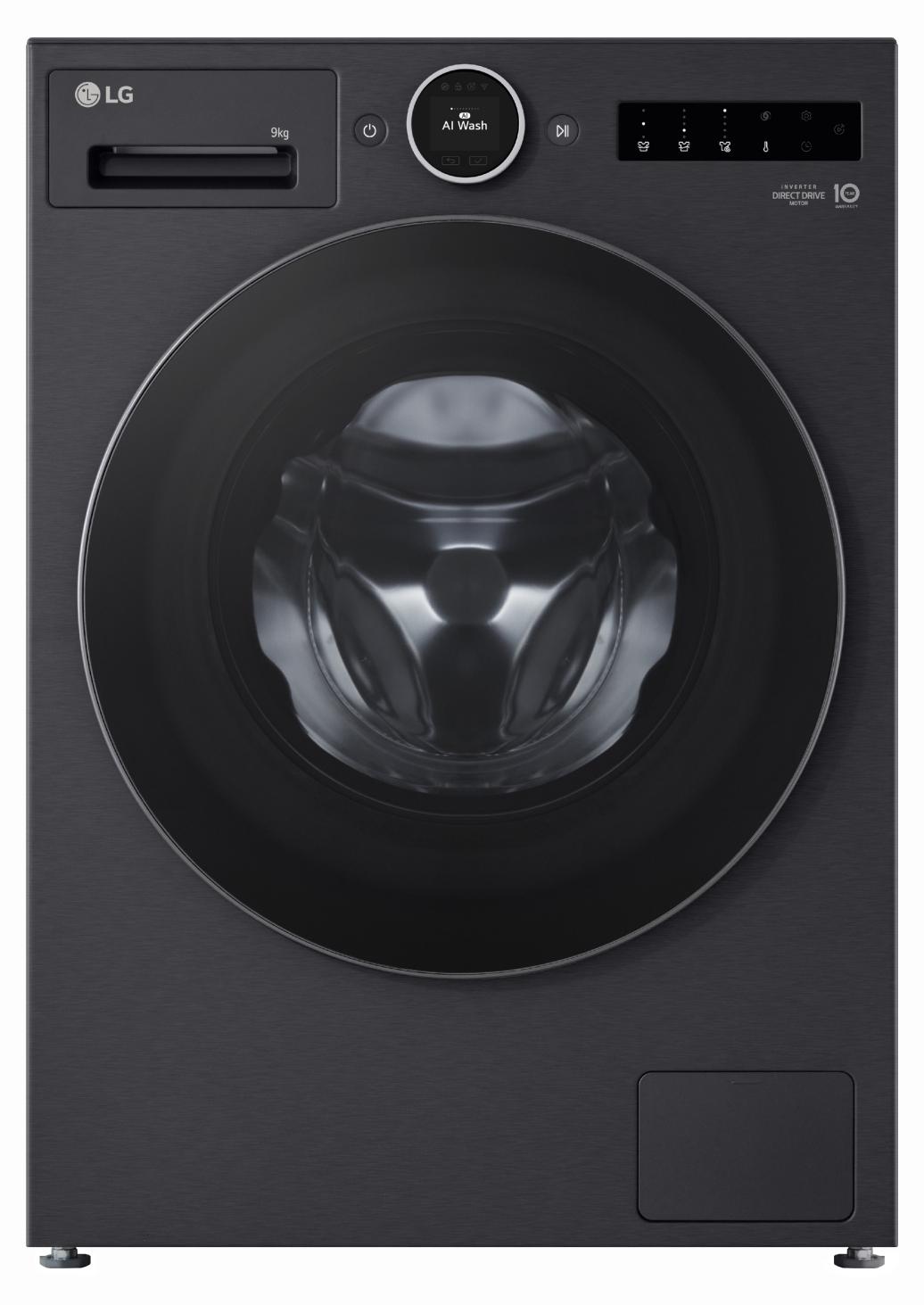 LG F4WX9092B, Frontlader, 9 kg, B, 72 dB, 1400 RPM, A