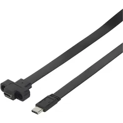 Renkforce USB 3.1 (Gen 2) Verlängerungskabel 50 cm (0.50 m, USB 3.2 Gen 2, 15 W), USB Kabel