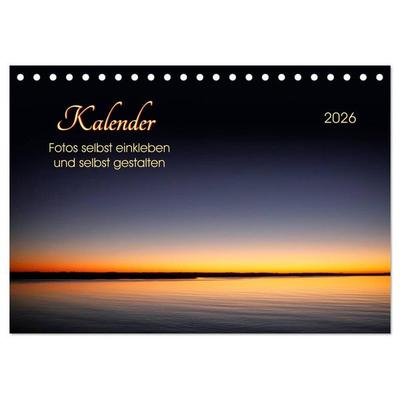 Kalender - Fotos selbst einkleben und selbst gestalten (Tischkalender 2026 DIN A5 quer), CALVENDO Monatskalender