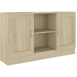 vidaXL Sideboard Sonoma-Eiche 120x30,5x70 cm Holzwerkstoff