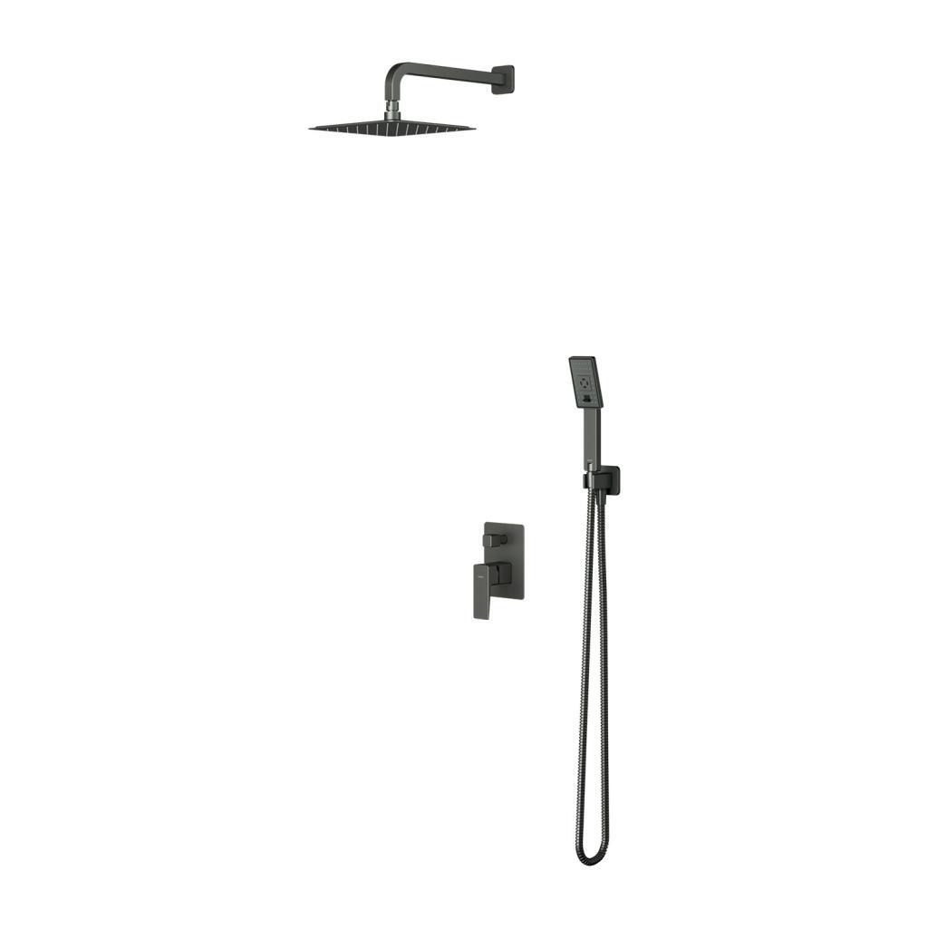 Omnires PARMA SYSPM10GR Unterputz-Duschset, Graphit